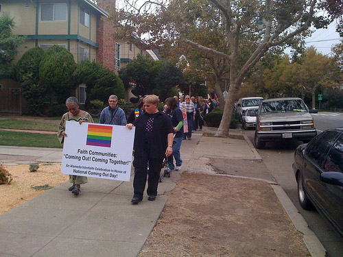 Walkers at Coming Out Day Celebration