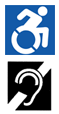 Accessible icon and assisted listening device icon